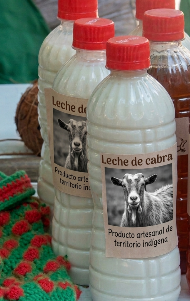 Leche de cabra del territorio Mbya Guaraní